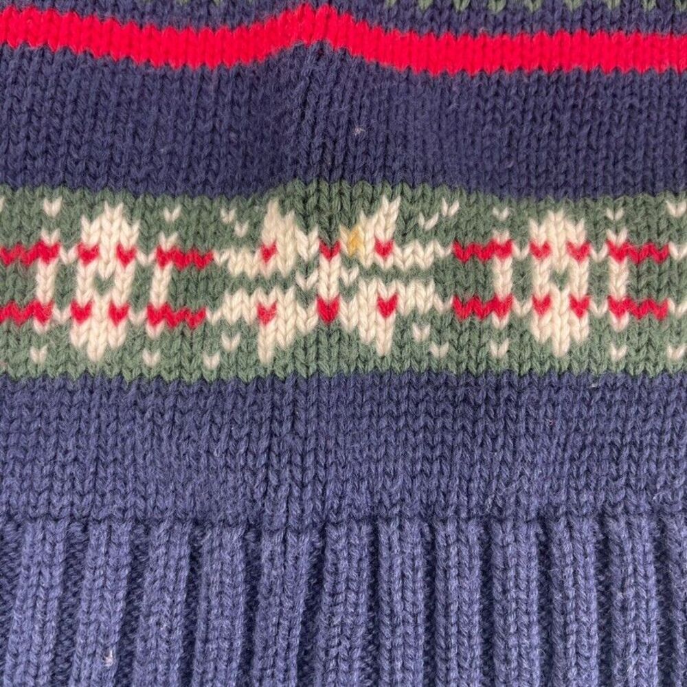 VTG Y2K Gap Fair Isle 1/2 Zip Unisex Holiday Nordic Sweater Christmas Soft M L - Picture 4 of 10
